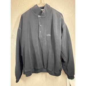 Sun Mountain Sports Golfleece Mens Sweatshirt Long Sleeve Black Polartec Size XL